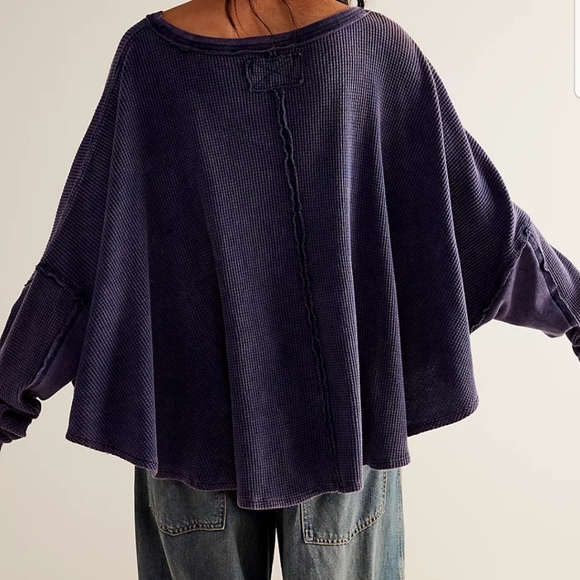 We The Free Microphone Drop Thermal Longsleeve Top Size X Small - Picture 7 of 16